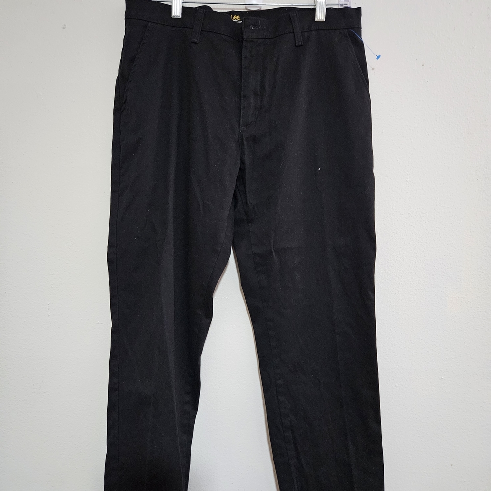 Womens LeeTotal Freedom Slim Fit  Black Straight Leg Jeans Size 33x30